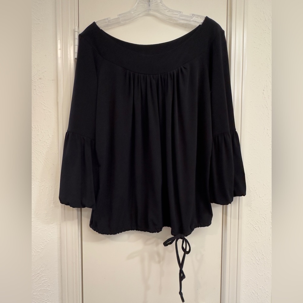 Black top with bell sleeves